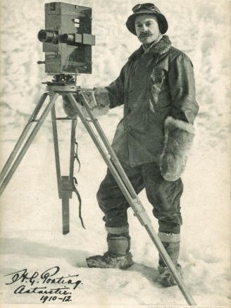 Herbert Ponting with His Camera in the Antarctic