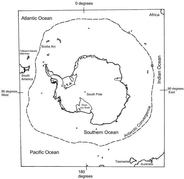 Map of Antarctica