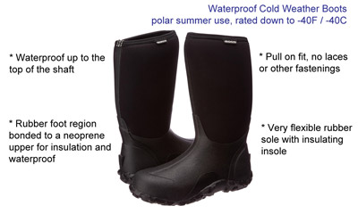 Waterproof cold weather winter boots