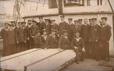 The S.Y. "Nimrod" B.A.E. 1907 to 1909. and her Crew.