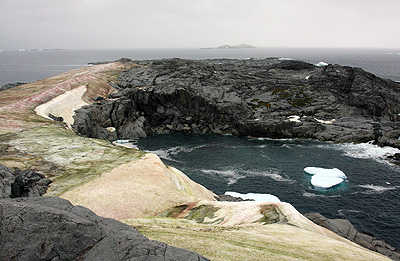 Bay at the SE end of Petermann Island, Antarctica where the Charcot expedition wintered over in 1909