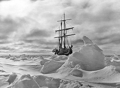 Endurance trapped in pack ice December 1914