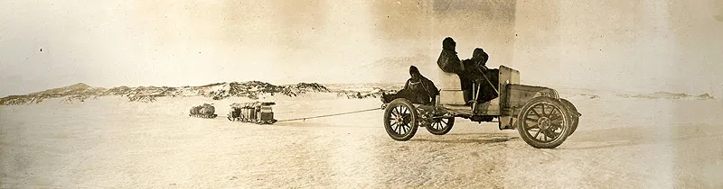 Towing sledges with the Arrol Johnson car