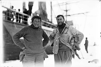 Correll and Laseron taken on floe ice at the Western Base