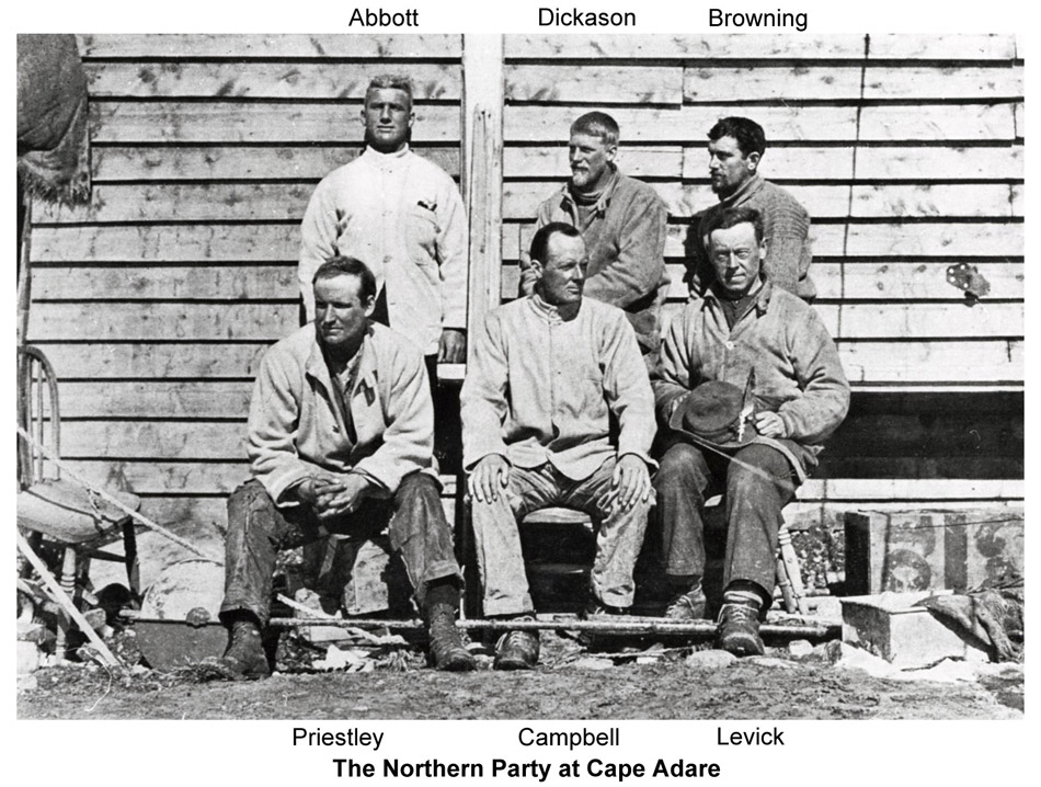 Northern party at cape adare