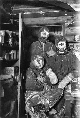 partial ice masks taken in the doorway