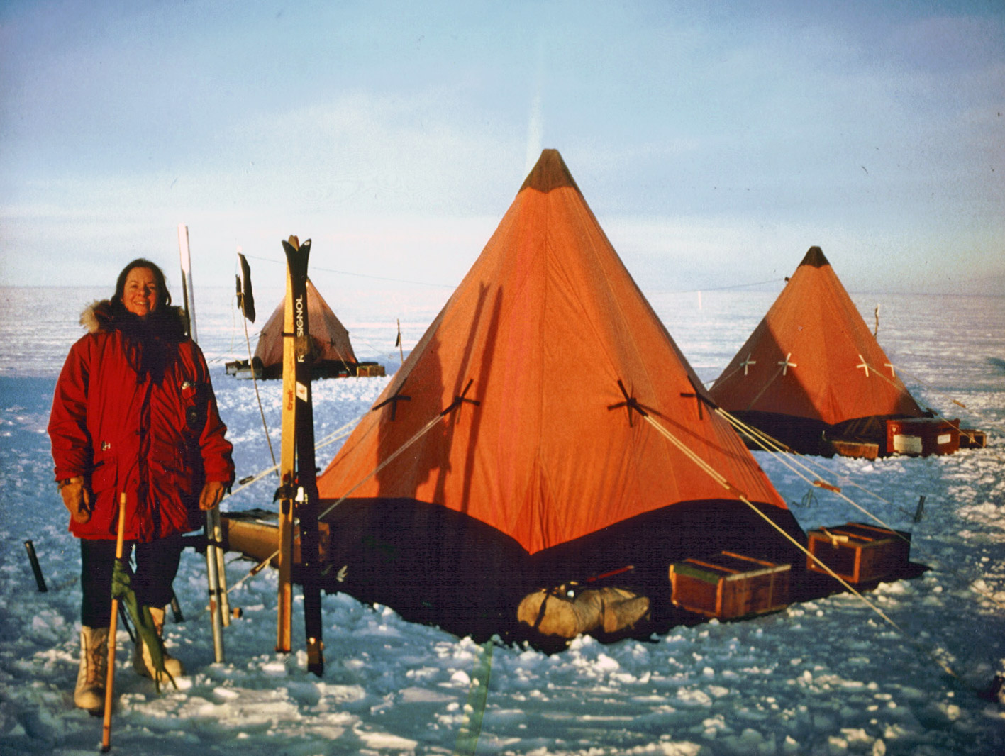 Carol McElhattan-Goston at Siple Station Antarctica