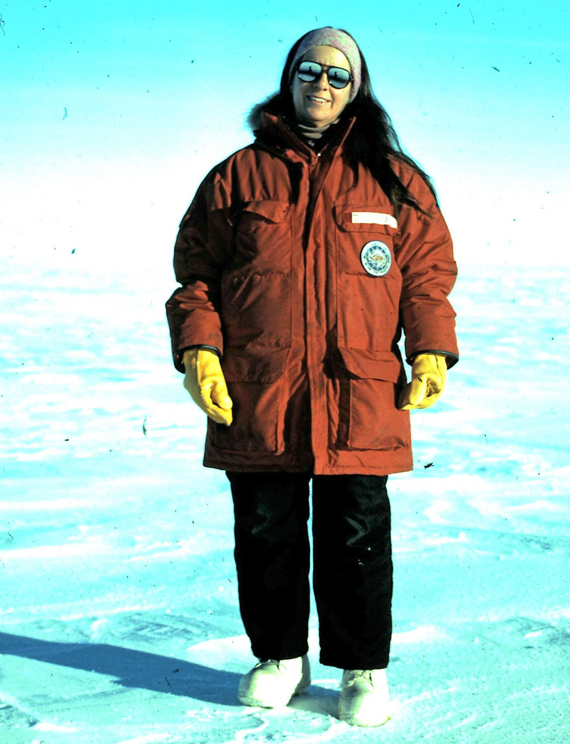 Carol Logan in Antarctica