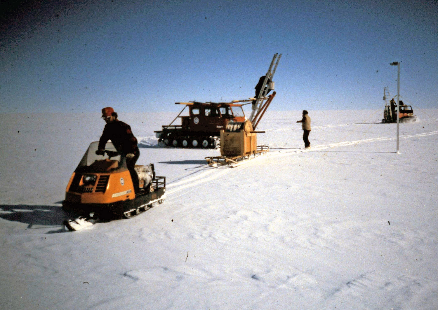 Vehicles in Antarctica