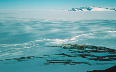 Edge of Ross ice shelf from Observation Hill (adjacent to McMurdo Station)
