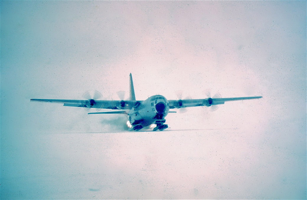 Antarctica Aircraft - taking off