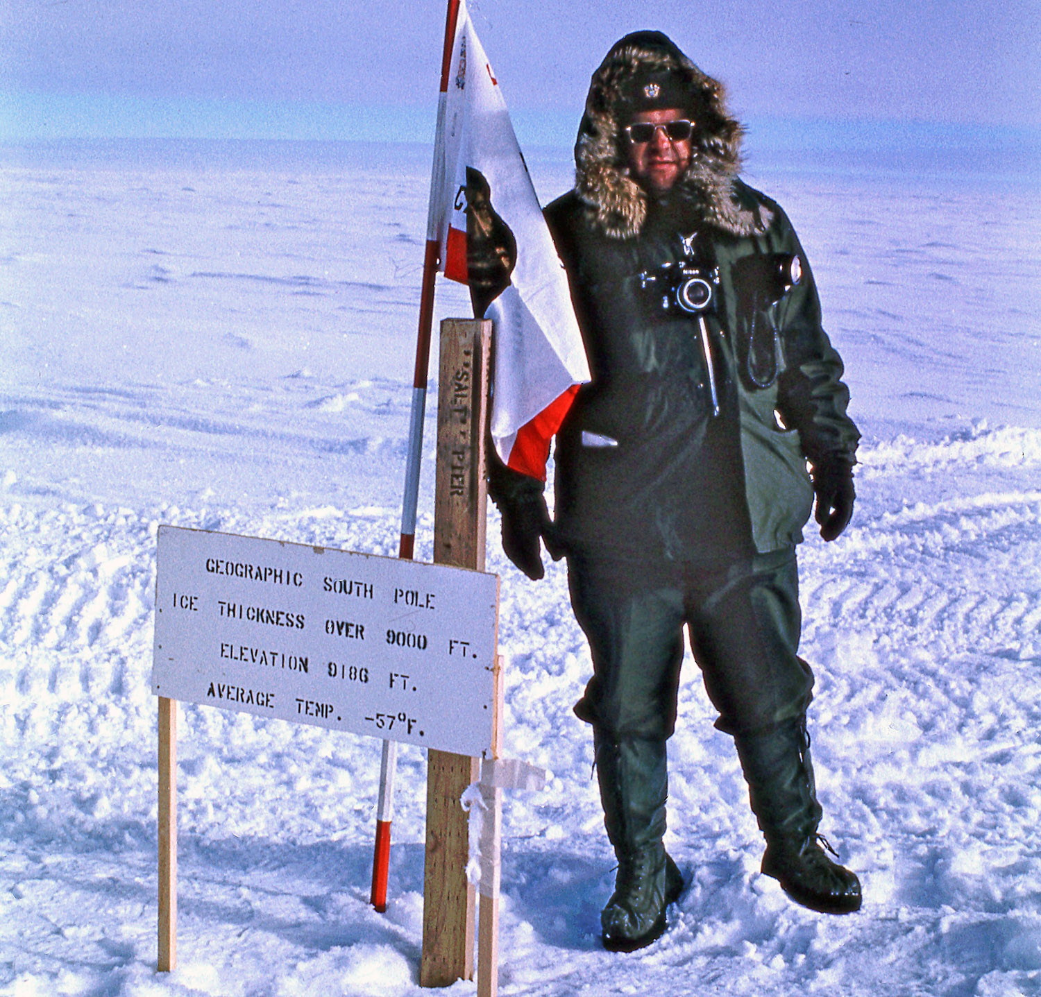 People - Ralph Lewis at South Pole, Antarctica