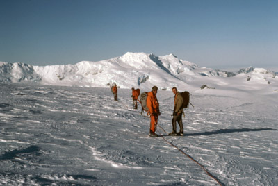 Coronation Island, Preparing to Cross a Glacier