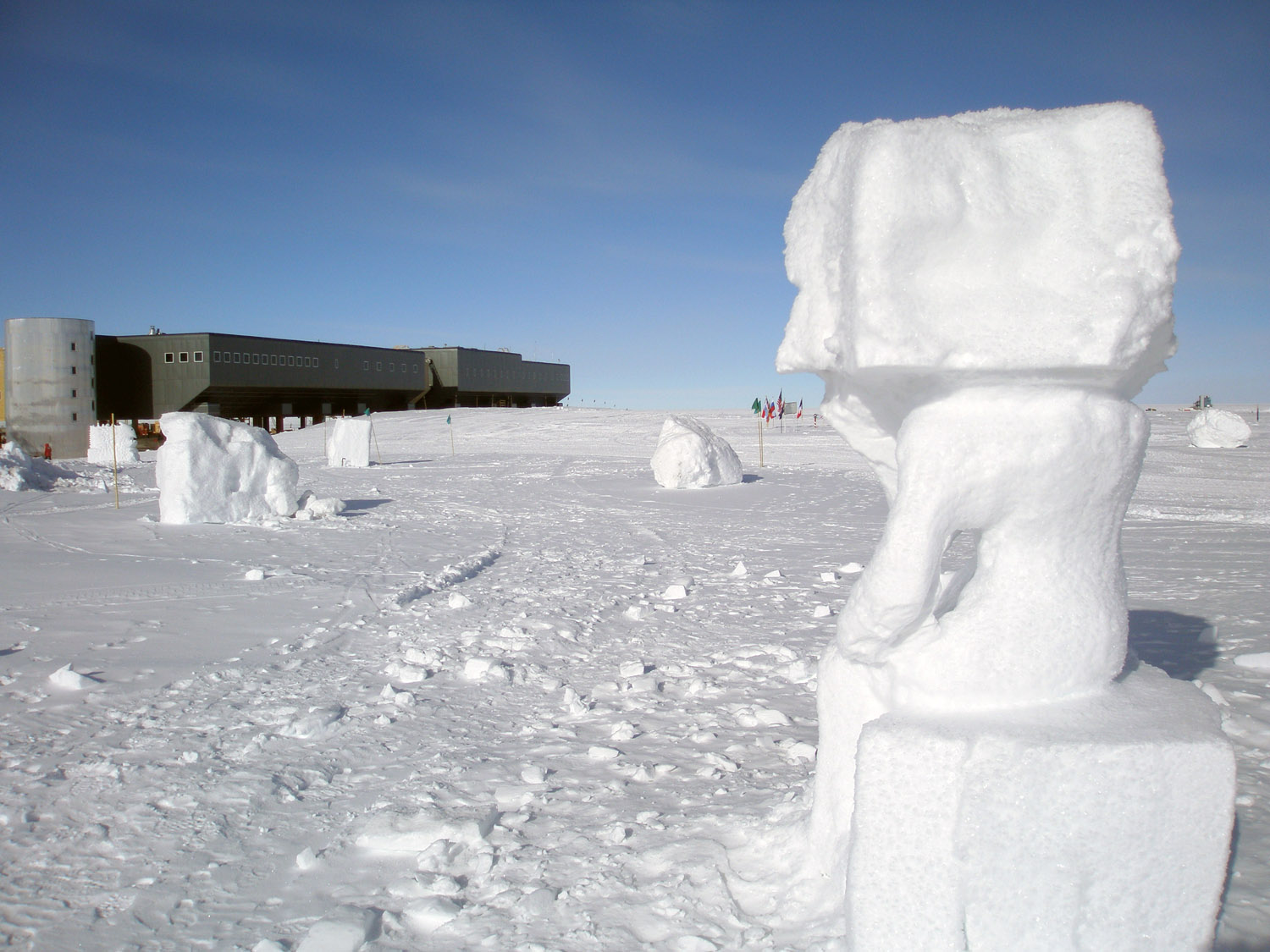 Snow Sculptures at the South Pole - 2