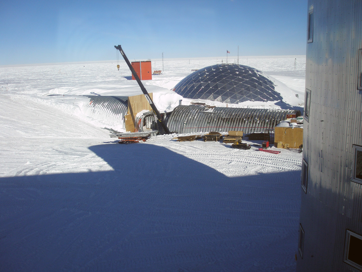 South Pole Dome - Demolition of the Old Entrance - 1