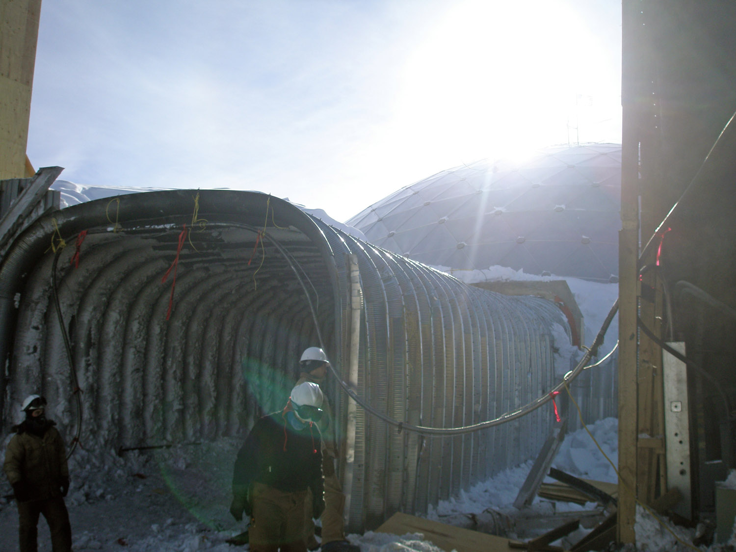 South Pole Dome - Demolition of the Old Entrance - 4