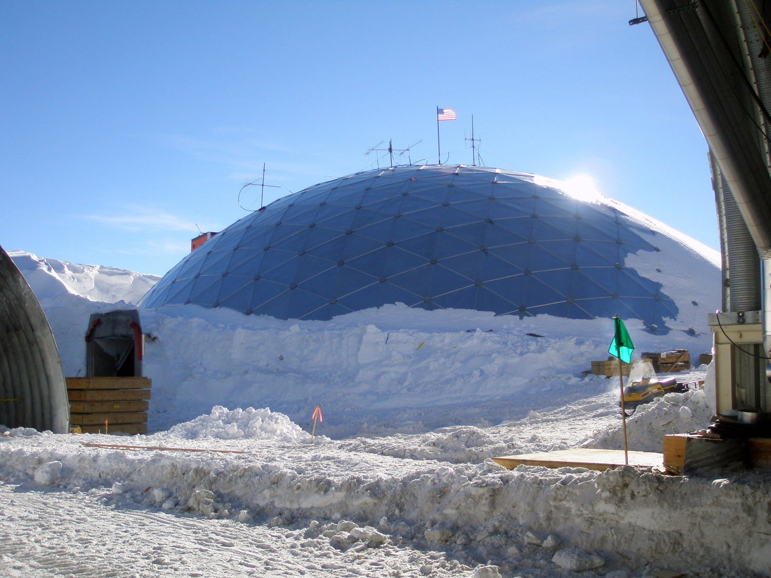South Pole Dome - View from Arch Construction Area
