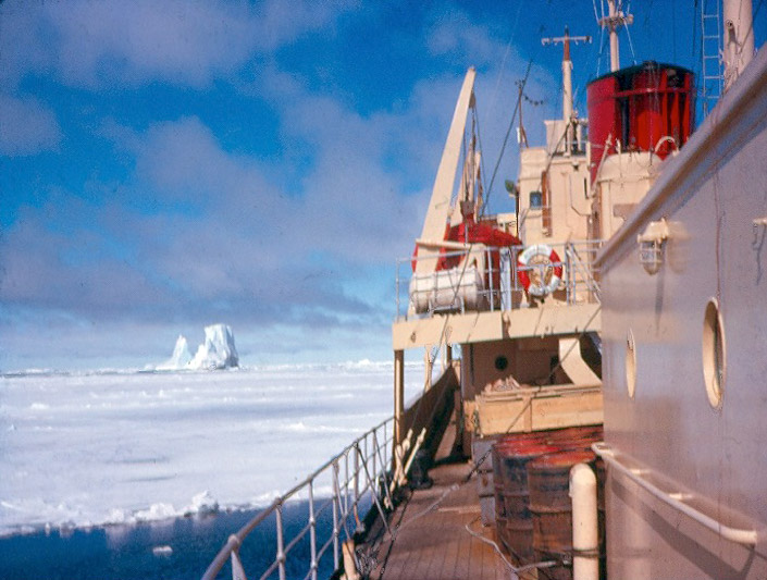 Biscoe at the ice edge, relief