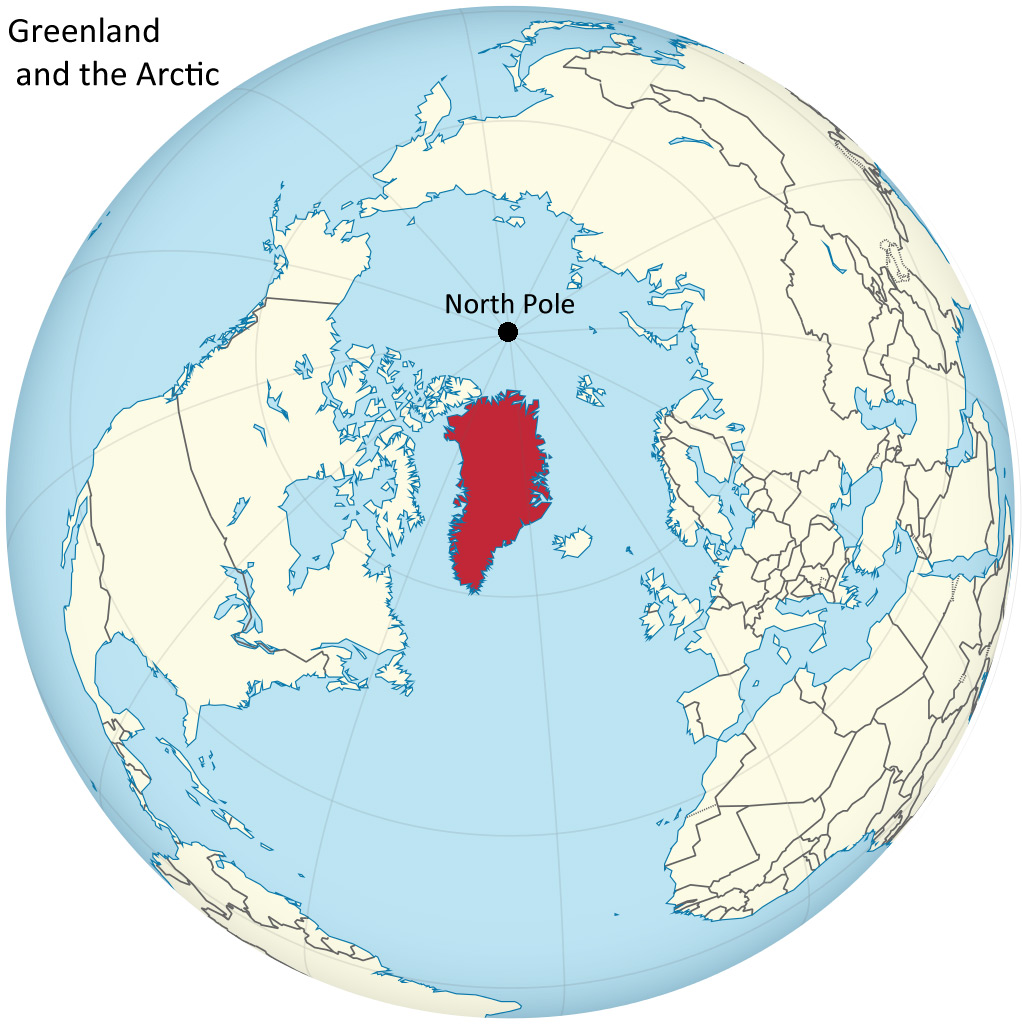 Greenland Map World Atlas 