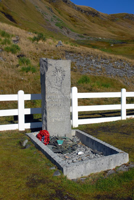 Ernest Shackleton's Grave in the Whaler's Cemetary, Grytviken, South Georgia