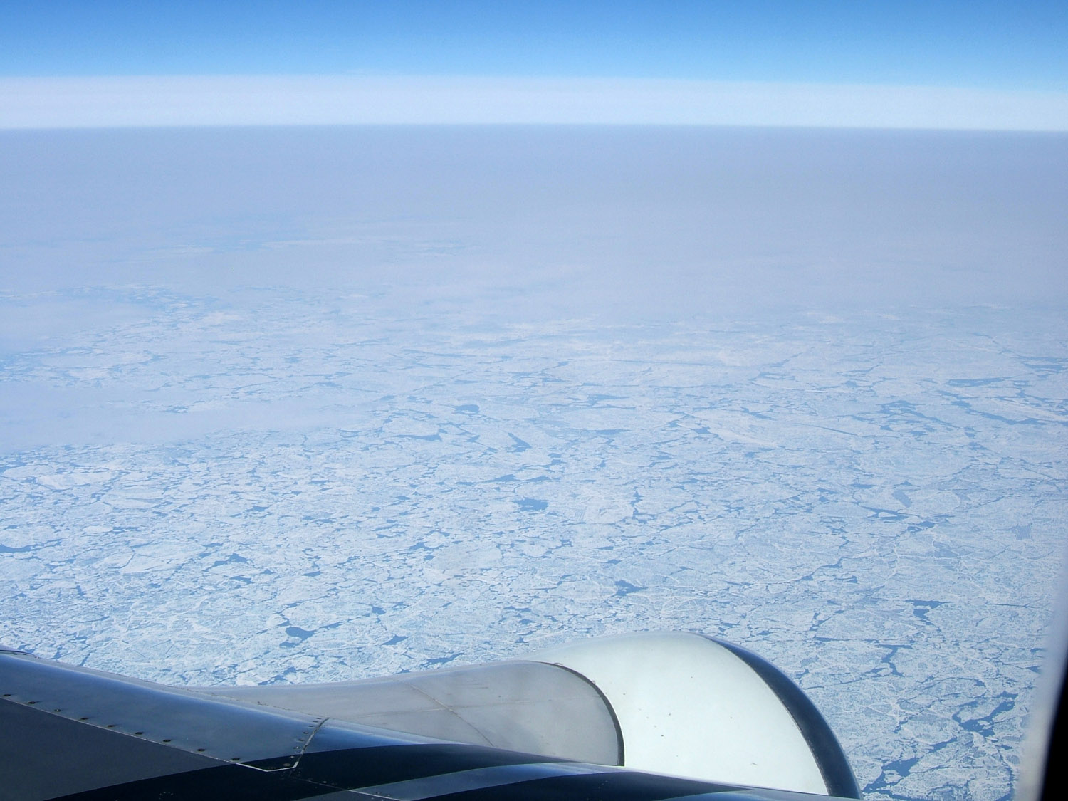 Flying over the Great Slave Lake
