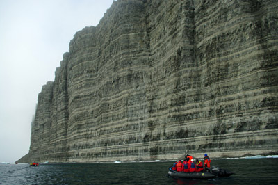 Prince Leopold Island - 300 Meter Cliffs - Cruising by in Zodiacs