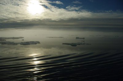 Lancaster Sound, Bylot Island in the Distance