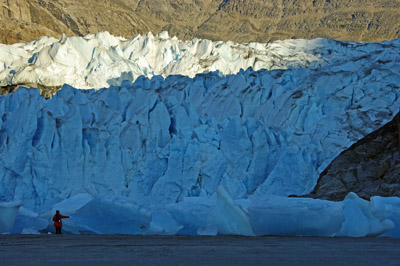 Sunrise - Evigshed Fjord, Eternity Glacier, Greenland
