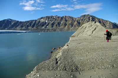 Svalbard Glacier, Lateral Moraine