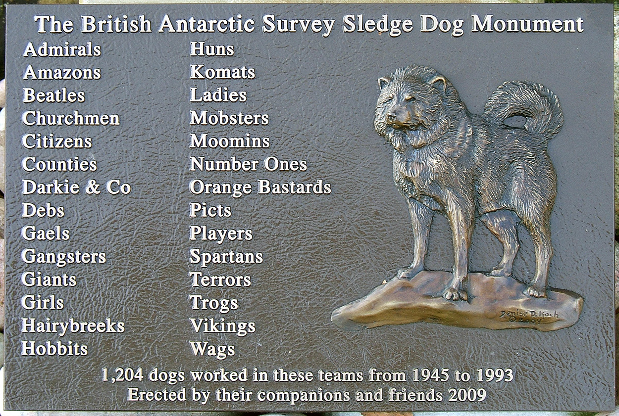 Antarctic Sledge Dog Memorial
