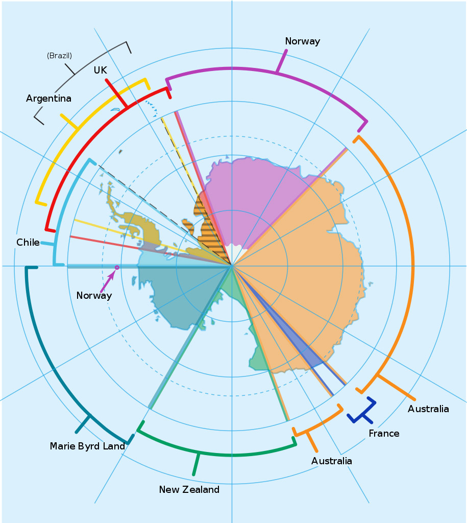 antarctica flat earth map