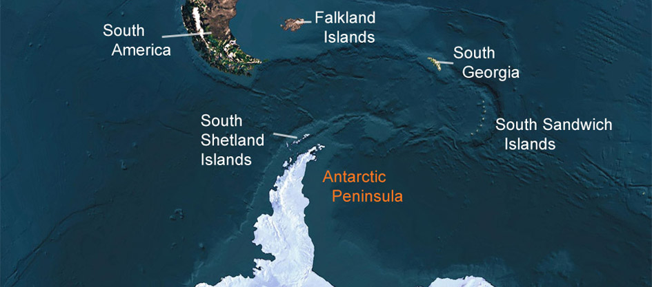 antarctic peninsula map