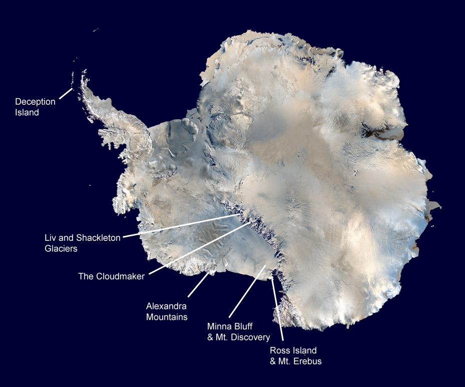 antarctic region map